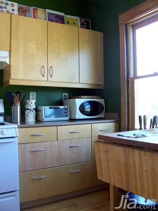 简约风格公寓绿色经济型110平米厨房橱柜海外家居