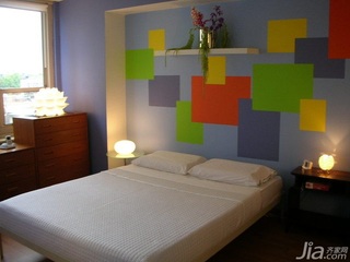 欧式风格公寓富裕型90平米卧室床海外家居