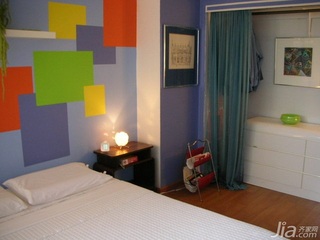 欧式风格公寓富裕型90平米卧室床海外家居