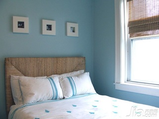 简约风格公寓蓝色经济型110平米卧室床海外家居