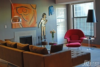 简约风格二居室简洁3万-5万70平米客厅背景墙沙发海外家居