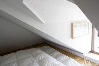 混搭风格公寓白色经济型90平米卧室床海外家居