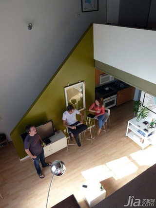 简约风格公寓经济型120平米客厅楼梯电视柜海外家居