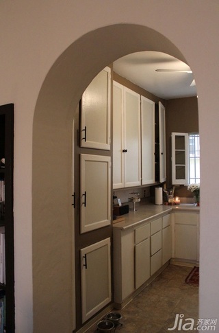 简约风格复式简洁白色3万-5万厨房橱柜海外家居