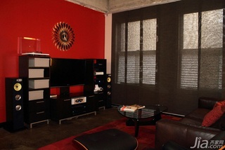 简约风格公寓红色经济型120平米客厅沙发海外家居