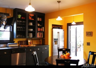 新古典风格别墅黄色经济型130平米厨房橱柜海外家居