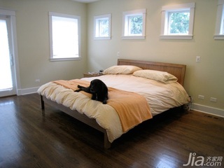 美式乡村风格复式舒适经济型120平米卧室床海外家居