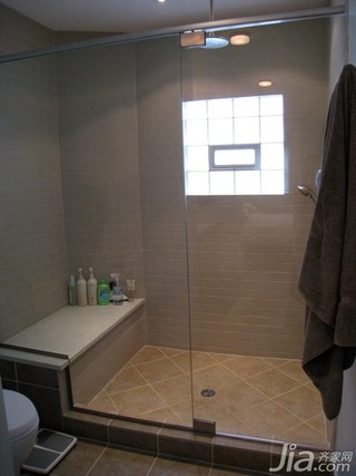 美式乡村风格复式经济型120平米淋浴房海外家居