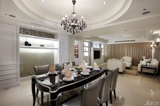 新古典风格四房以上豪华型140平米以上餐厅吊顶餐桌台湾家居