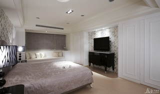 新古典风格四房以上豪华型140平米以上卧室电视背景墙床台湾家居