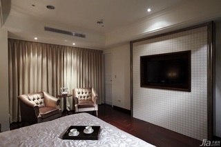 新古典风格四房以上豪华型140平米以上卧室电视背景墙台湾家居