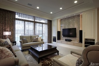混搭风格公寓富裕型140平米以上客厅电视背景墙沙发台湾家居