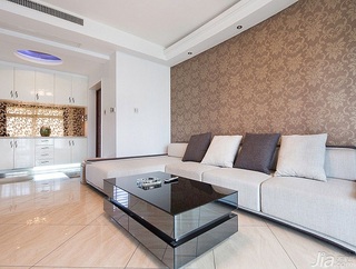 简约风格简洁富裕型120平米客厅沙发背景墙沙发图片