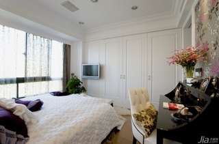 新古典风格公寓富裕型140平米以上卧室吊顶床台湾家居