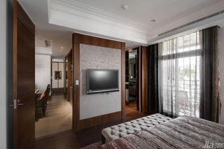 新古典风格公寓豪华型140平米以上卧室电视背景墙台湾家居