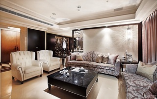 新古典风格别墅豪华型140平米以上客厅沙发背景墙沙发台湾家居