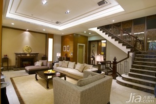 中式风格公寓豪华型140平米以上客厅吊顶沙发台湾家居