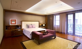 中式风格公寓豪华型140平米以上卧室吊顶床台湾家居
