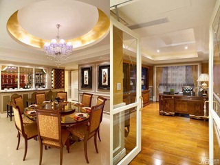 新古典风格公寓富裕型140平米以上餐厅餐桌台湾家居