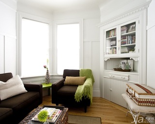 欧式风格公寓富裕型客厅书架海外家居