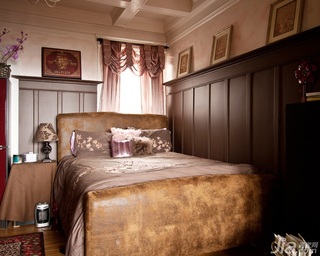欧式风格公寓富裕型卧室床海外家居
