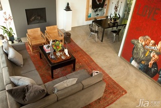 简约风格复式简洁富裕型客厅沙发海外家居
