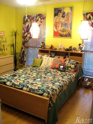 混搭风格复式经济型80平米卧室床海外家居