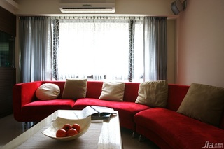 简约风格公寓富裕型80平米客厅沙发台湾家居