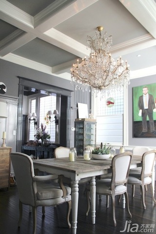 欧式风格公寓富裕型餐厅餐桌海外家居