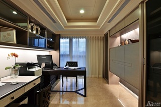 新古典风格公寓富裕型140平米以上书房吊顶书桌台湾家居