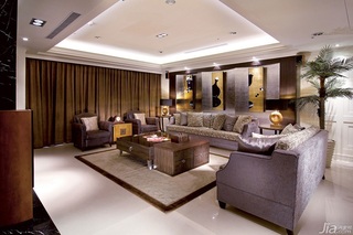 新古典风格四房以上奢华豪华型140平米以上客厅吊顶沙发台湾家居