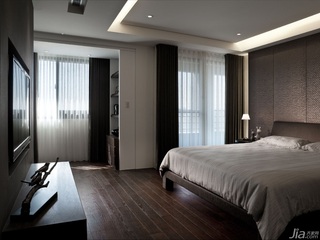 简约风格公寓富裕型130平米卧室吊顶床台湾家居