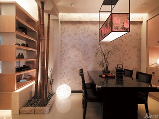 中式风格公寓富裕型90平米餐厅餐厅背景墙餐桌台湾家居
