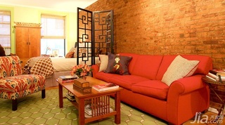 混搭风格三居室温馨富裕型客厅沙发海外家居