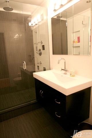 混搭风格三居室简洁富裕型卫生间洗手台海外家居