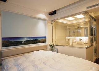 新古典风格公寓富裕型80平米卧室卧室背景墙床台湾家居