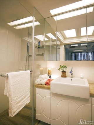 新古典风格公寓富裕型80平米卫生间洗手台台湾家居
