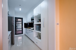 美式风格二居室白色富裕型90平米厨房吊顶橱柜婚房台湾家居