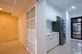 美式风格二居室白色富裕型90平米厨房婚房台湾家居