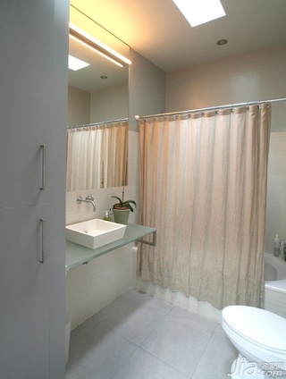 混搭风格三居室简洁富裕型卫生间吊顶洗手台海外家居
