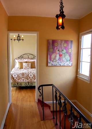 简约风格复式简洁富裕型卧室吊顶床海外家居