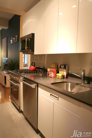 简约风格一居室简洁富裕型厨房橱柜海外家居