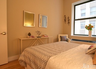 简约风格一居室简洁富裕型卧室卧室背景墙床海外家居