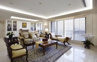 美式风格公寓富裕型140平米以上客厅吊顶沙发台湾家居