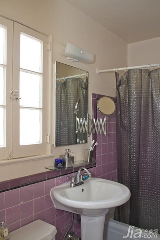 简约风格复式简洁富裕型卫生间洗手台海外家居