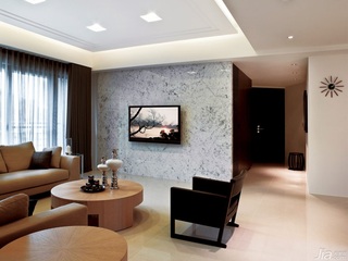 简约风格公寓富裕型140平米以上客厅电视背景墙茶几台湾家居