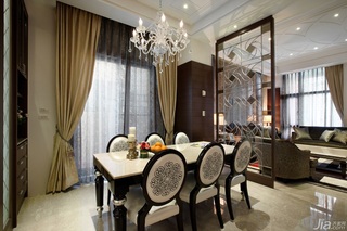 新古典风格别墅豪华型140平米以上餐厅隔断餐桌台湾家居