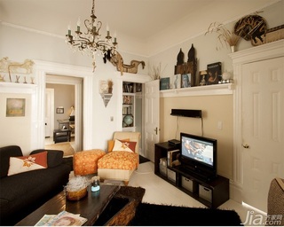 欧式风格公寓富裕型客厅电视柜海外家居
