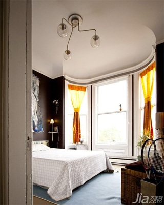 欧式风格公寓富裕型卧室吊顶窗帘海外家居