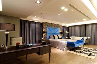 混搭风格别墅豪华型140平米以上卧室床台湾家居